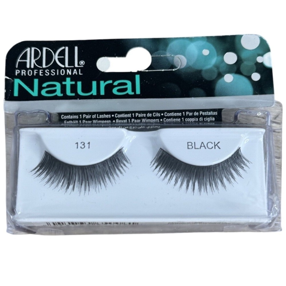 Ardell Professional Natural False Eyelashes 131 Black 1 Pair New